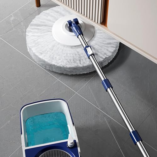 Hobngmuc Bodenwischer und Eimer-Set, verstellbarer Griff, Spinner, abnehmbares Wischeimer-Set | Arbeitssparender Wandreiniger, Bodenreinigungssystem Moppinp für effiziente Reinigung – Bild 4