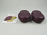 Original Tupperware TUPPERWARE Mikrowelle 430ml Omlett-Meister lila (2) Eierspeisen, Rezeptheft