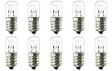 CEC Industries #4T4 1/2/120V-1 9/16 Bulbs, 120 V, 4 W, E12 Base, T-4.5 shape (Box of 10)