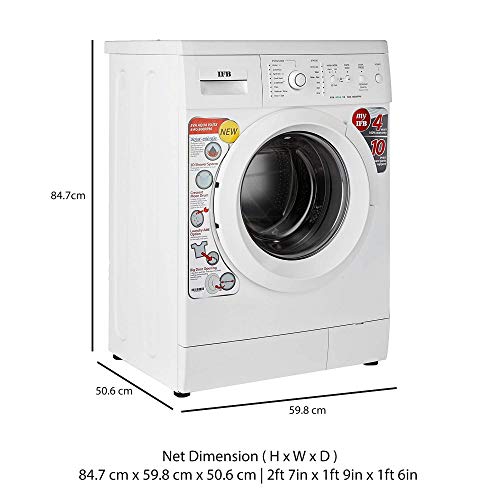 Image of IFB 6 kg Fully-Automatic Front Loading Washing Machine (Eva Aqua VX, White, Inbuilt Heater, Aqua Energie water softener)