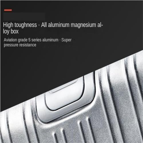 PANKERS Travel Suitcase 20-inch All-Aluminum Magnesium Alloy Trolley Case, Aluminum Frame Password Suitcase, Boarding Suitcase Trolley Case3