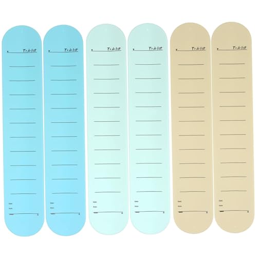Bracelets bloc-notes réutilisables en silicone avec règle intégrée de 30 cm | Lot de 6 pièces