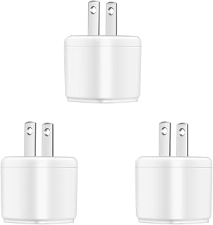 3-Pack USB Wall Charger Plug,5V/1A ZLONXUN Power Charger Block Charging Cube Compatible with iPhone, iPod,Watch,eReader,Tablet,Headset (3 Pack)