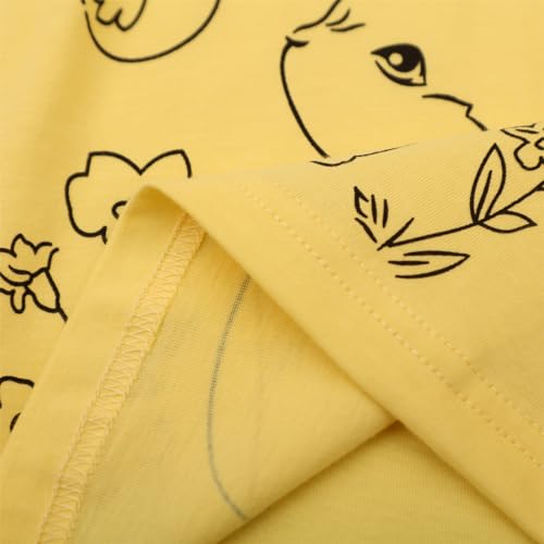Image of HILEELANG Girls Cotton Tiered Dress Flutter Ruffle Sleeve Summer Swing Sundress Birthday Party Casual Outfit Colorblock 2-12Y