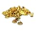 APEX Brass Butterfly Clutch Metal Uniform Pin Badge Insignia Clutches Backs - Quantity: 50 Pack