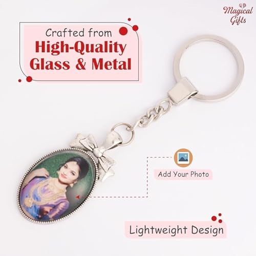 Image of magical gifts Customized Keychains, Unique Personalized Key RIngs and Charms with Your Photos /Name /Design for Bags /Bikes /Car and Gifting Purposes