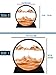 Twohua Moving Sandscapes Sand Art Liquid Motion Flow Sand Painting 3D Hourglass Deep Sea Sandscape Quick Sand Sandalier,Office Desk Decor Desk Toys (7'', Orange)