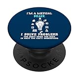 Medical Billing Gifts - Coding Specialist Medical Coder Gift PopSockets PopGrip: Swappable Grip for Phones & Tablets