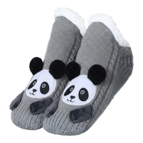 Image of ZYZX Cute Animal Slipper Socks for Women with Grips,Fuzzy Socks Indoor