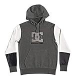 Cinta con marca en el cuello DC Shoes Bertland-Sudadera con Capucha para Hombre, Dark Shadow, S