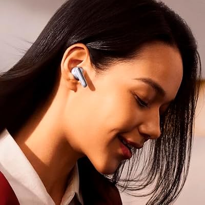 XIAOMI Redmi Buds 6 Pro, True-to-Life Audio, Hi-Res Audio with coaxial Dual Drivers, LDAC, Up to 55dB Active Noise Cancellation, Compatible with Android iPhone and Bluetooth Device (Glacier White)