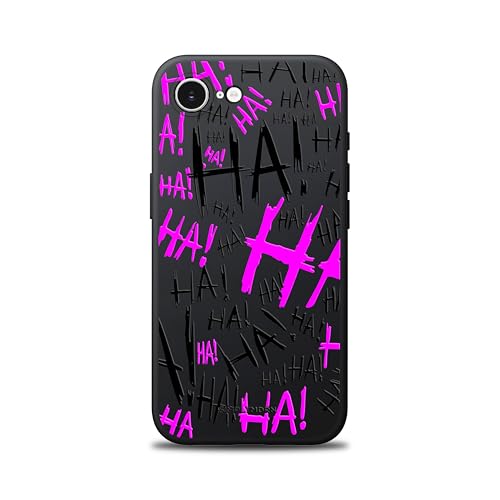 SIMPLYMDRN Slim for iPhone 16e Case - Joker Haha Design - Cool Case for Men - Superhero Villain Designer Cover - Slim and Flexible (Jokxster Violet)