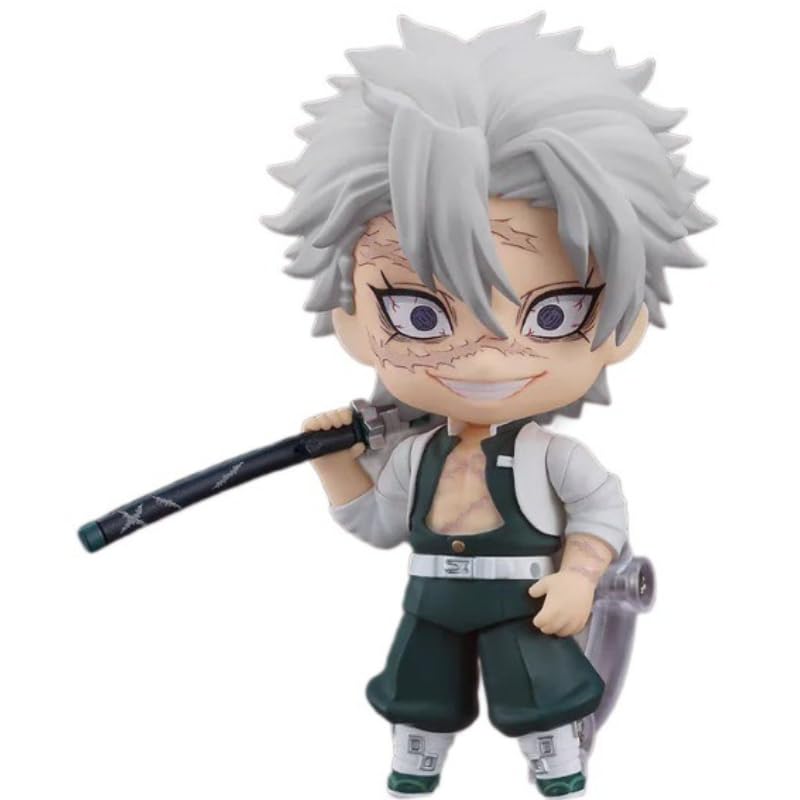 Shinazugawa Genya, Shinazugawa Sanemi, Version Q Figure 10 Cm/3.9 Inch PVC Cosplay Craft Souvenirs for Anime Fans Gifts (b)