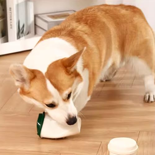 Juguete mordible para perros con forma de taza de café miniatura 6
