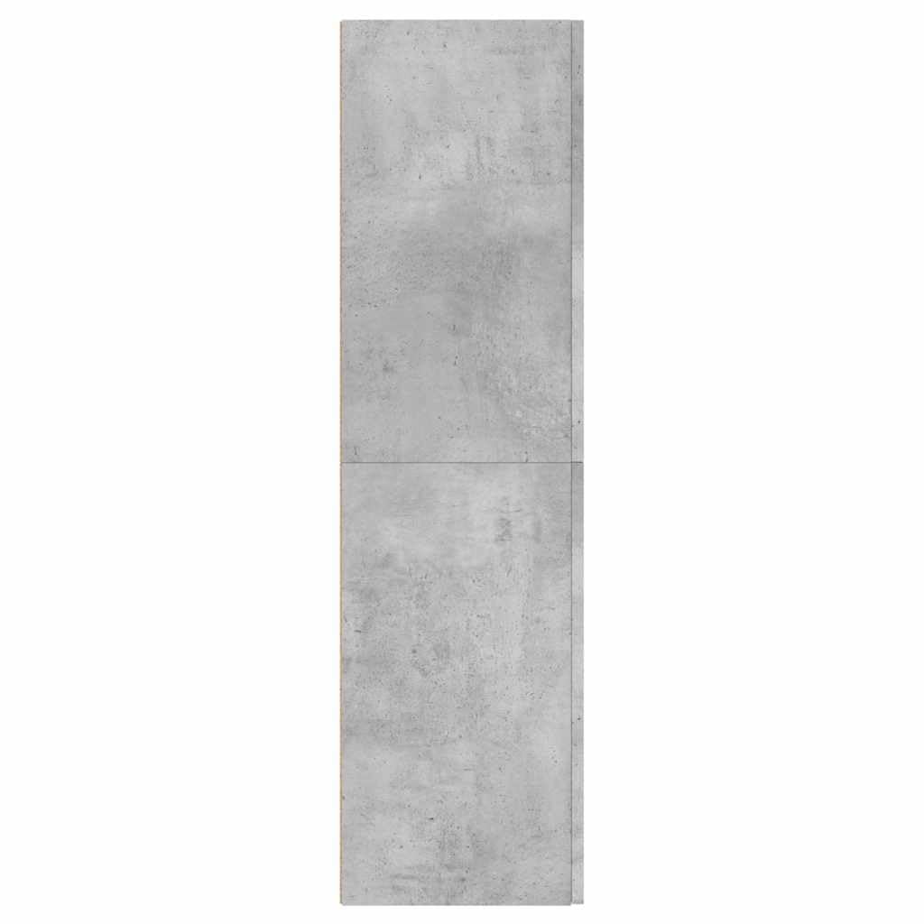 TV-Schrank Betongrau, 30,5x30x110 cm, Holzwerkstoff, Hängend, Modernes Media-Center für Wohnzimmer und Schlafzimmer, Robuste TV-Konsole
