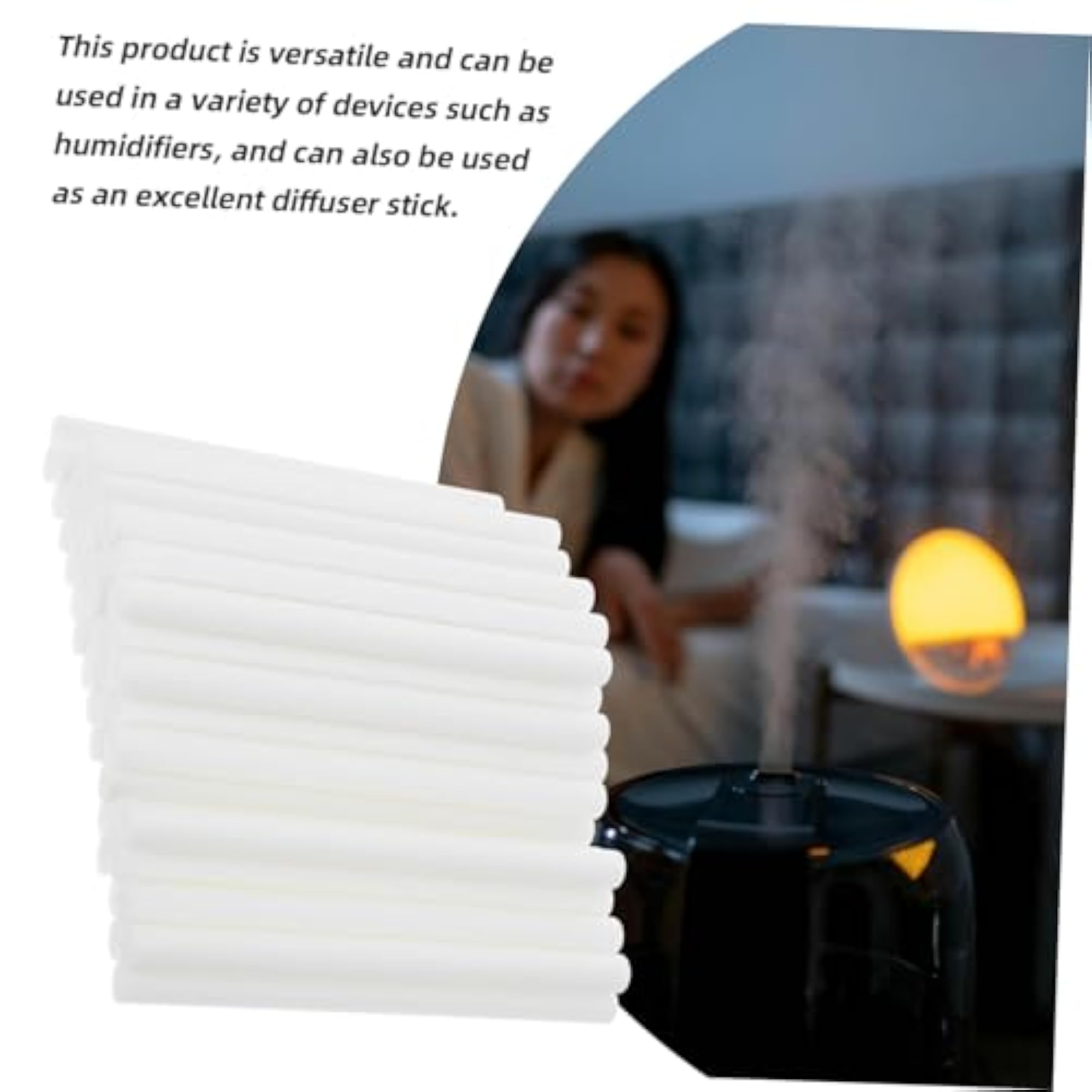 50pcs Cotton Filter Sticks for Humidifier and Diffuser