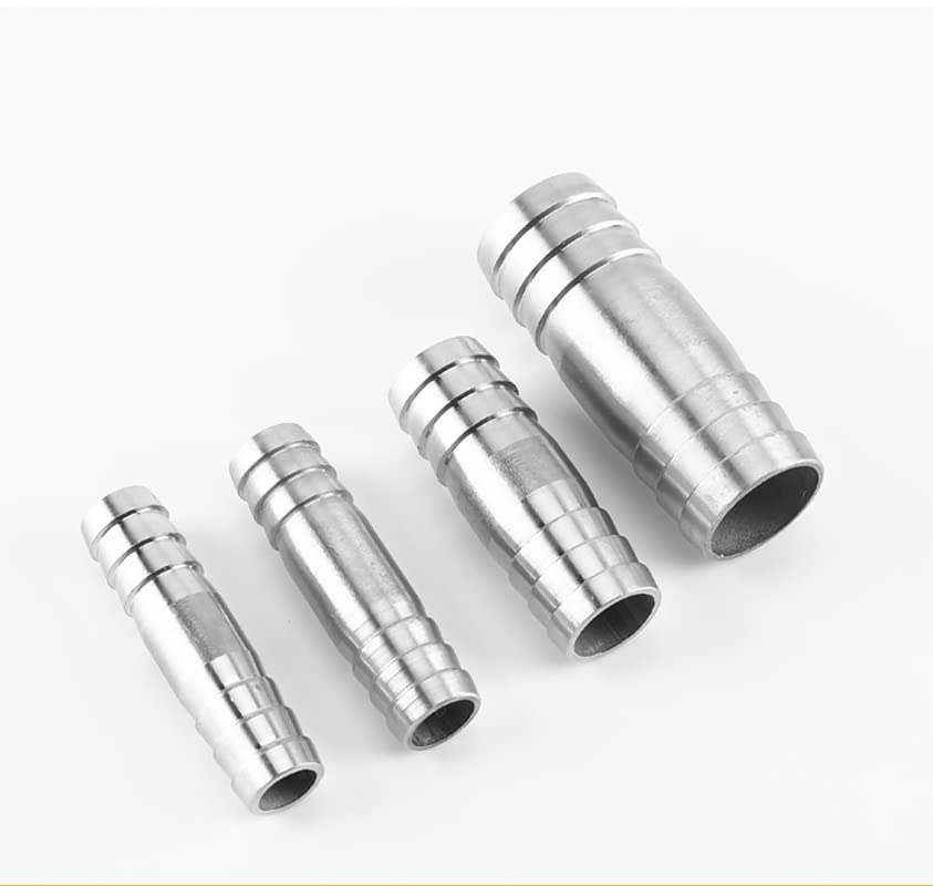 Tweeweg rechte slangpilaarconnector - 6 mm tot 20 mm 304 roestvrijstalen buispilaarverloopstuk for loodgieters- en irrigatiesystemen(10mm 16mm Tweeweg rechte slangpilaarconnector - 6 mm tot 20 mm 304 roestvrijstalen buispilaarverloopstuk for loodgieters- en irrigatiesystemen(10mm 16mm