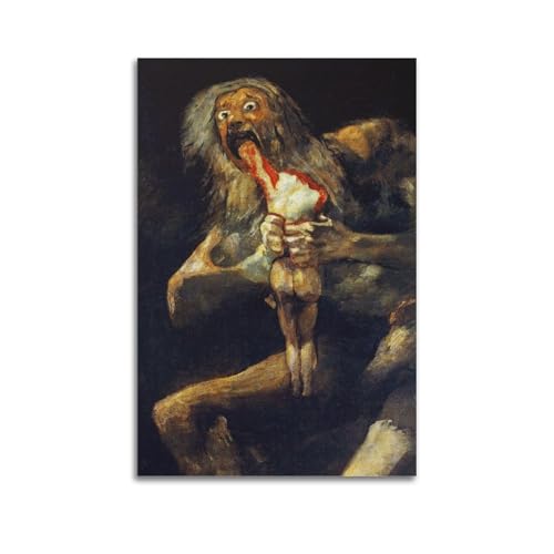 Francisco Goya poster toile Saturn Devouring His Son art romantique déco