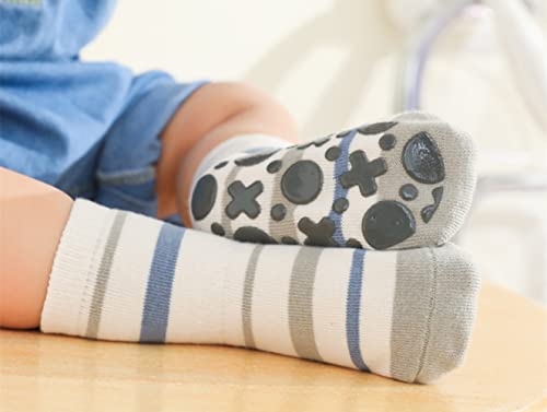 Baby Non Slip Socks Toddler Non-Skid Ankle Socks with Grips Anti-Slip Crew Cotton Floor Socks Girls Boys2