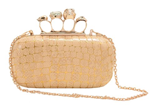 Las mujeres bolso nuevo estilo plumero de color beige de la ropa interior aimerfeel