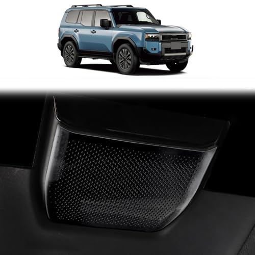 Reading Light Horn Cover for 2024 2025 2026 Toyota Land Cruiser 250 1958 Prado Black Stainless Steel Interior Upgraded Accessories (Reading light speaker cover)