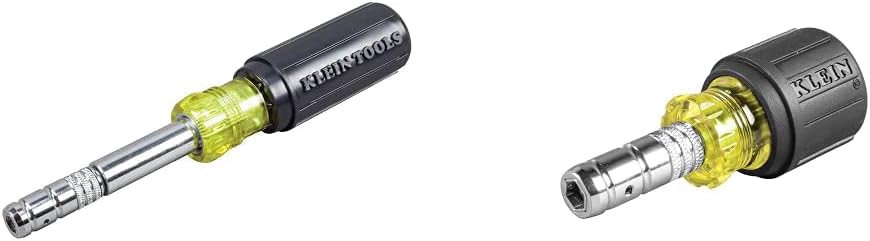 Klein Tools Magnetic 8-in-1 HVAC Slide Drive Tool Bundle with 1-1/2-Inch 2-in-1 Nut Driver