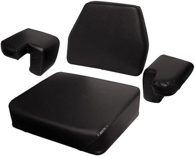 R6181 Seat Bottom Black Vinyl On Wood For IH Farmall Tractor Model TD-8