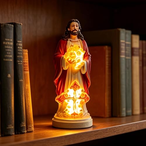 Figurine de Jésus Christ de collection en résine avec finitions soignées