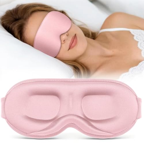 Vynix Sleep Mask for Men Women - 100% Blackout Eye Masks for Sleep - 3D Soft Sleeping Mask for Side Sleepers - Zero Pressure Lash Extensions Eye Cover Shade for Airplane Travel Essentials Bla product thumbnail 12