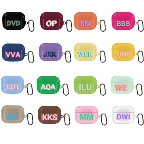 AirPods Pro ��1���� 2019�N�p �J�X�^���l�[���C�j�V�����P�[�X �p�[�\�i���C�Y �V���h�E���m�O�����J�o�[ �L�[�`�F�[���t�� Apple AirPod Pro�p ���n ����V�F�� �n�[�hPC �ϏՌ��ی�P�[�X �ޏ��ւ̃M�t�g