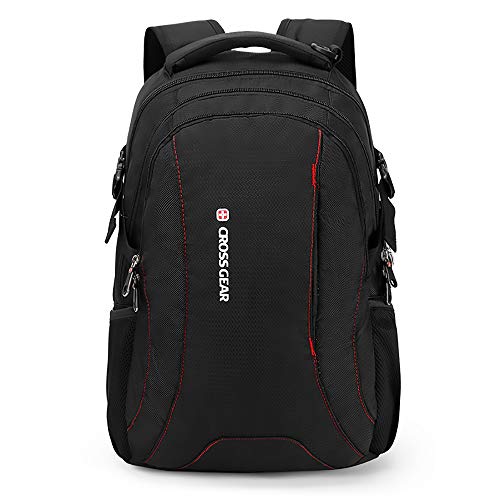 Mochila Masculina Adventure c/Cadeado embutido e Conector USB Crossgear Preta
