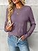 LILLUSORY Womens Sweaters Fall Fashion 2025 Lightweight Long Sleeve Knit Pullover Casual Trendy Tops Winter Clothes Grey Purple M
