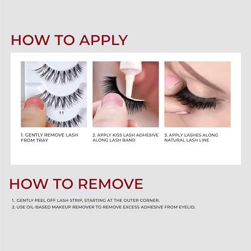 Kiss KCUR01 So Wispy Curated Collection Of Bestselling False Eyelash Styles Multipack thumb #3