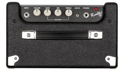 Image of Fender Rumble 15 Bass Amplifier, 15-Watt Combo Amp for Bass Guitar, Model 2370104900