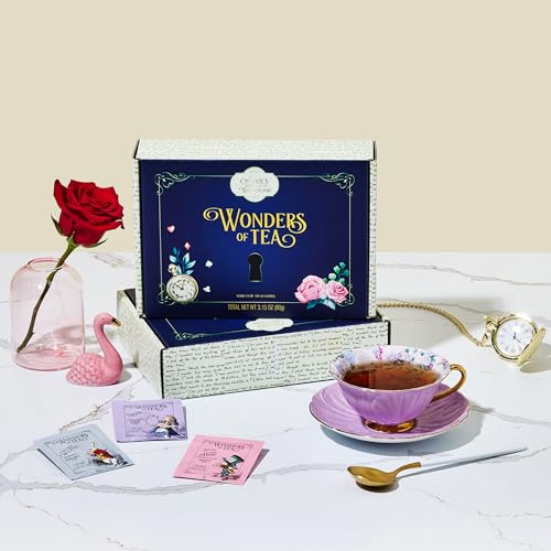 Thoughtfully Alice's Adventures in Wonderland Tea Gift Set, 6 Flavors, Set of 90
