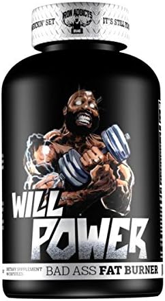 Will Power | Iron Addicts | Thermogenic Fat Burner | Formulated By CT Fletcher - 60 Capsules