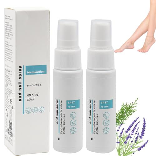 Fußpilz Spray - Intensive Hautpilz und Nagelpilz Spray Behandlung, 2x30ml Fungizid Spray Fusspilz Spray, Schnell Wirksam, Juckreiz-Linderung, Fußpilz Behandlung Schutzspray für Nagel und Fußpflege