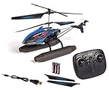 Perfekt für Draußen – Durch das wasserfeste Chassis sowie den schwimmfähigen Kufen ist der RC-Helikopter perfekt für den Einsatz im Freien und auf Wasser geeignet.