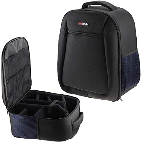 Navitech Rugged Camcorder Backpack with Compartments Cover