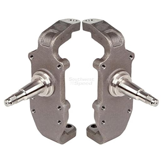 NEW SOUTHWEST SPEED 1955-1957 CHEVY 2" DROP SPINDLES FOR WILWOOD HEIDT'S DISC BRAKES FOR TRI-5 HOT ROD, STREET ROD AND RESTORATION APPLICATIONS, 1955 1956 1957 CHEVY