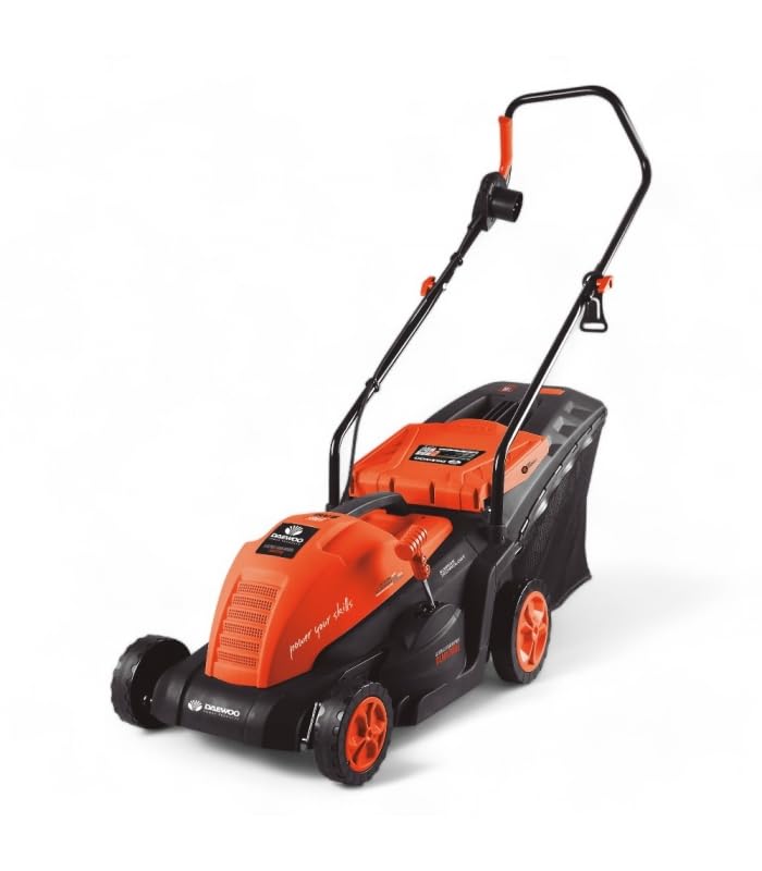 Tondeuse électrique Filaire DAEWOO 1500W pour Jardin jusqu'à 500m², Lame 36cm, Sac de 50L - DLM1700E