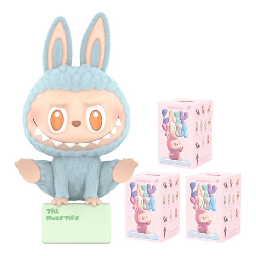 POP MART The Monsters Lazy Yoga Series - Zufällige Figur Anime Actionfiguren Sammelfiguren Sammler Kunstspielzeug Spielzeug Geschenk 3Pack