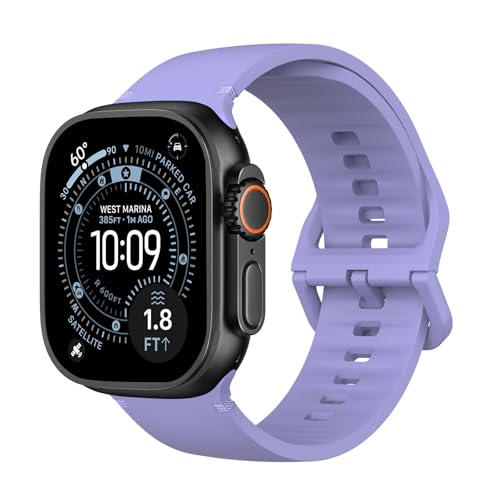 MoKo (���R) �X�|�[�c�E�H�b�`�o���h Apple Watch Ultra 3/2/1 49mm S11/S10 46mm 9/8/7 45mm SE3/SE2/SE/6/5/4 44mm 3/2/1 42mm�ɑΉ� ���ԂȂ� �V���R�� �ʋC���̍�����