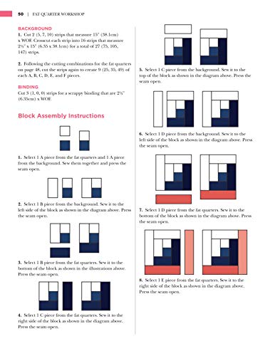 Fat Quarter Workshop: 12 Skill-Building Quilt Patterns