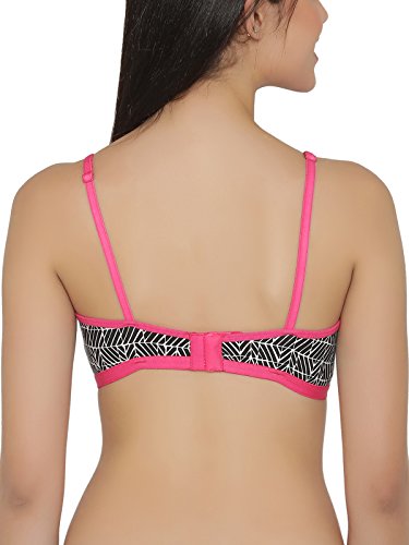 Image of Clovia Women's Non-Padded Non-Wired Printed Plunge Bra