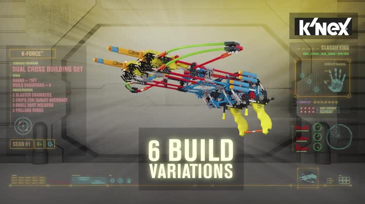 K'NEX K-Force Dual Cross Blaster Building Set : Amazon.co.uk: Toys