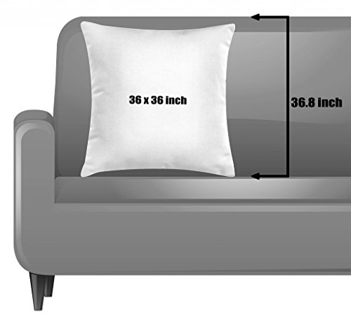 Lunarable Happy Camper Throw Pillow Cushion Cover, Cartoon Fishing Trip Scene Caravan Boat Pit Camping Table Laundry Line, Decorative Square Accent Pillow Case, 36" X 36", Multicolor #TOP1