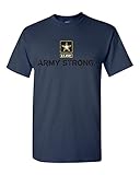 ARTIX Army Strong US Army Unisex T-Shirt Cool Shirts Large Navy Blue