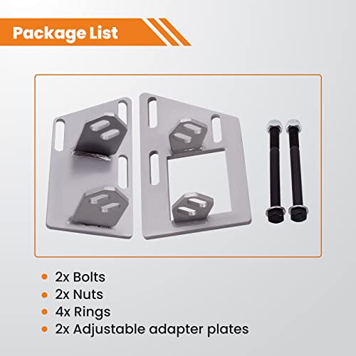 Waverspeed Motor Mounts Swap Brackets - Engine Conversion for Chevy Chevrolet Blazer/S10 2WD for Jimmy/S15/Sonoma 1983-2005 for Oldsmobile Bravada 1991-2004 SBC - Thumbnail 4
