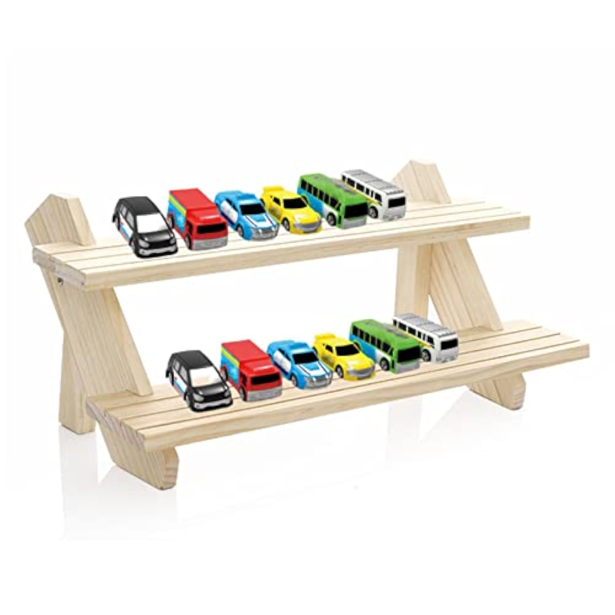 Losa Wooden Jewelry Display Tray, Two Layers